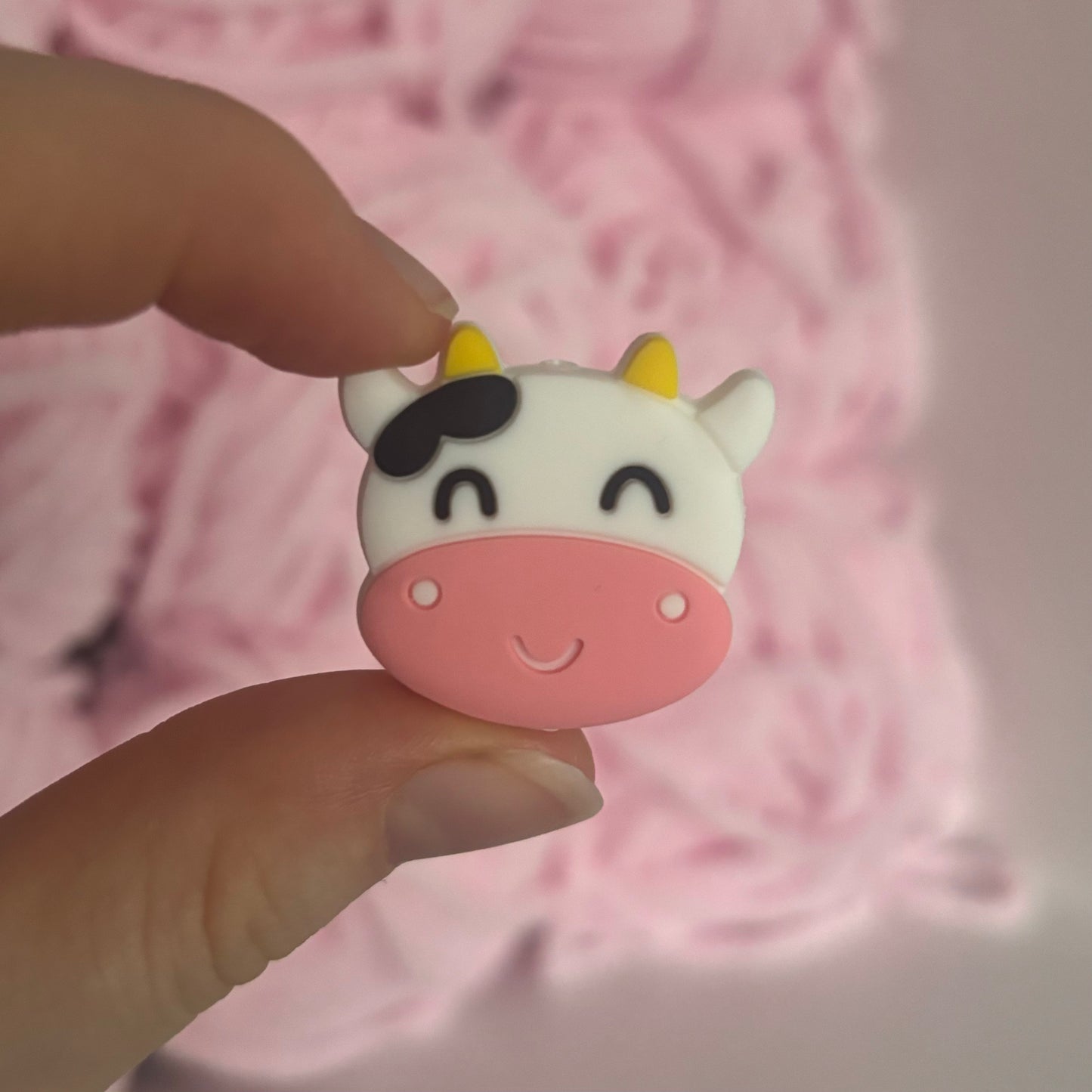 Pink Cow Crochet Hook
