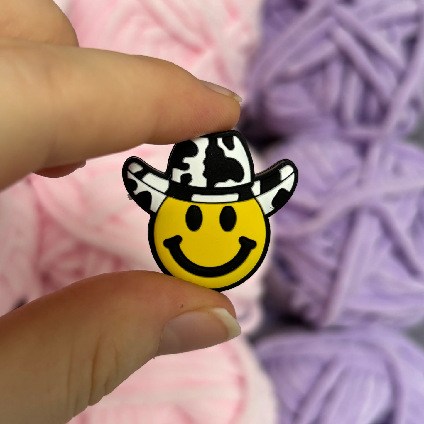 Smiley Face Cowboy Crochet Hook