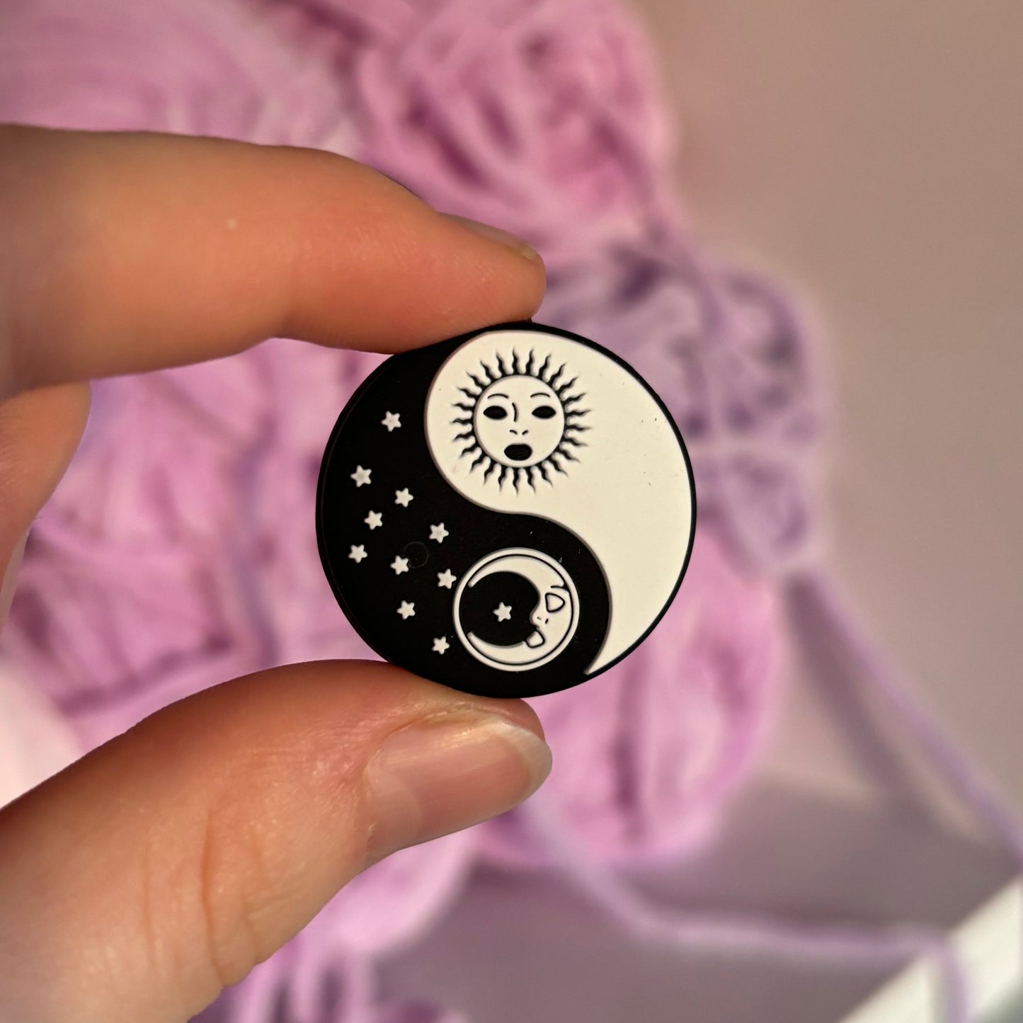 Sun and Moon Ying Yang Crochet Hook