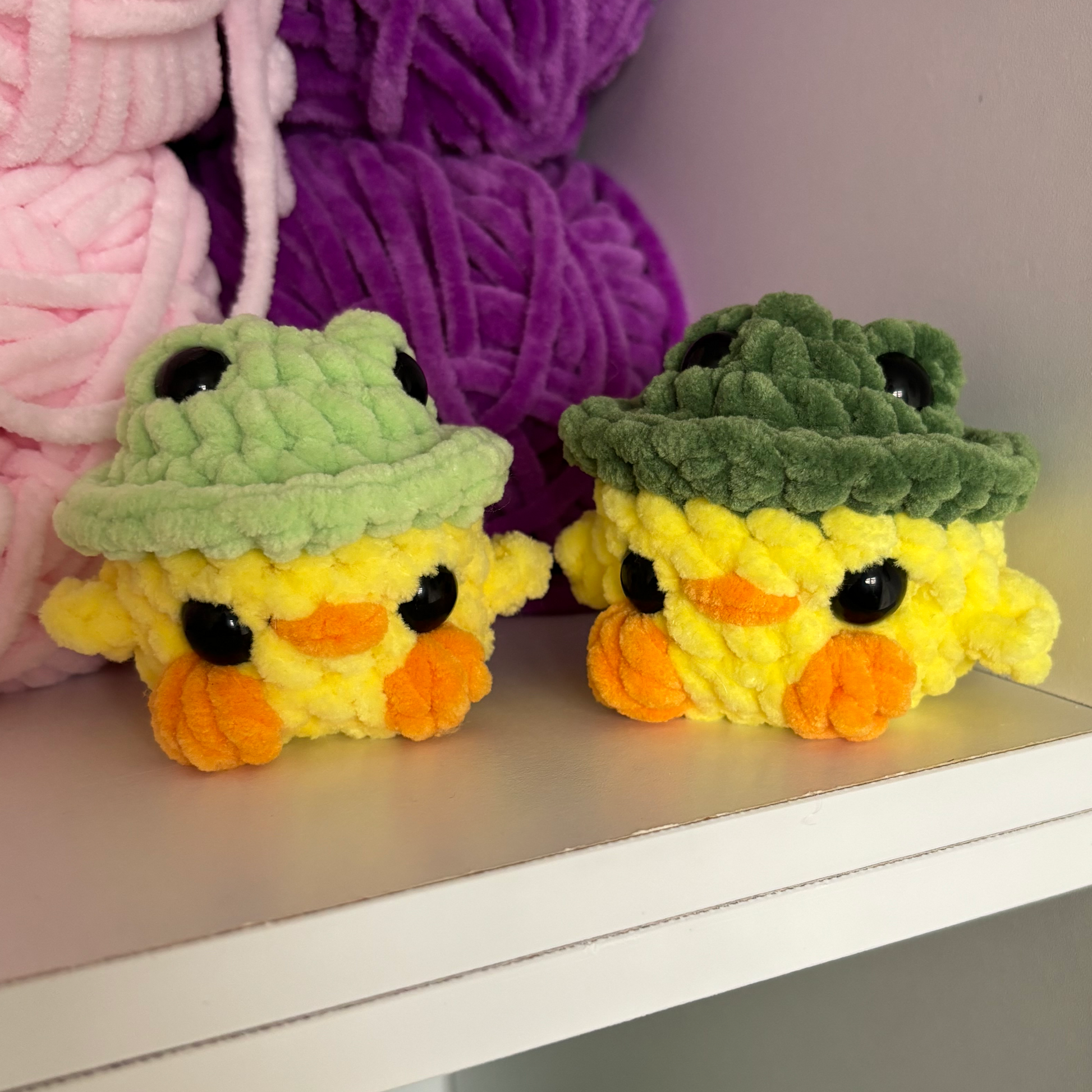 Duckies in Frog Hats